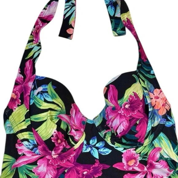 Tommy Bahama Coastal Gardens Underwire Halter Tankini Top